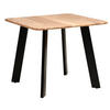 ESSTISCH Holz 90/90/76 cm   - Schwarz/Akaziefarben, Modern, Holz (90/90/76cm) - Livetastic