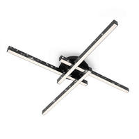 LED PLAFONJERA  - crna, Trendi, metal/plastika (60/60/8,2cm)