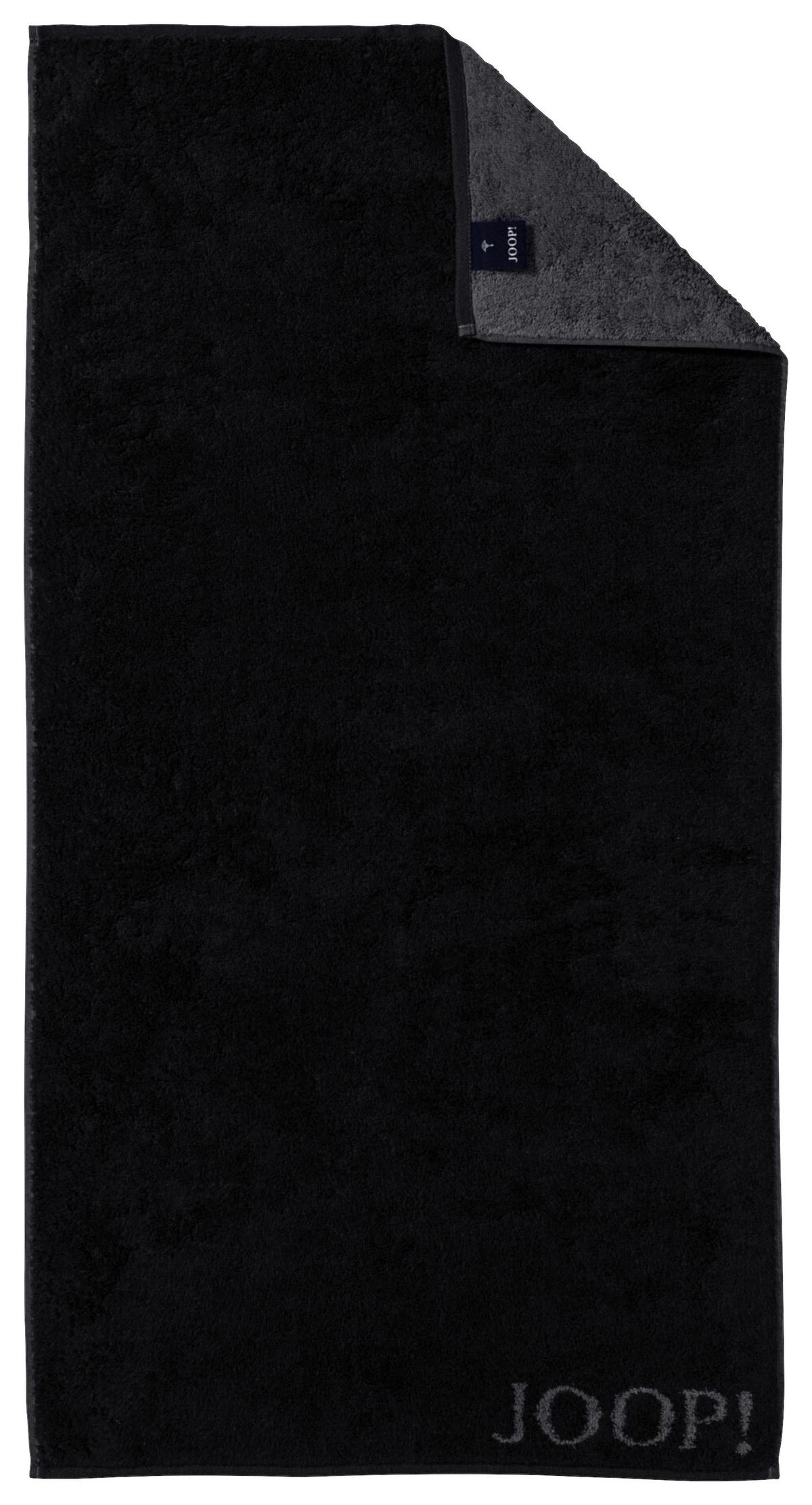 DUSCHTUCH 80/150 cm CLASSIC DOUBLEFACE  - Schwarz, Design, Textil (80/150cm) - Joop!