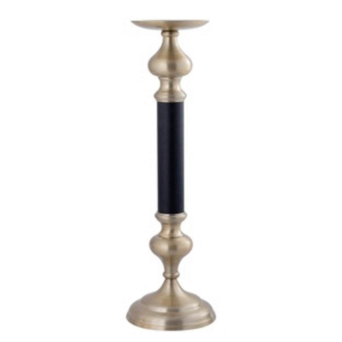SVEĆNJAK  metal  - zlatna/crna, Osnovno, metal (18/18/57cm)