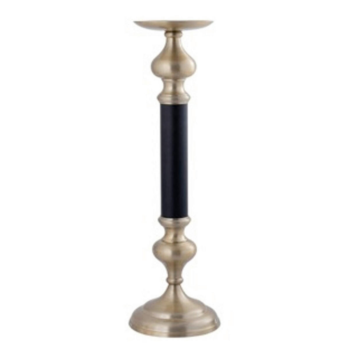 SVEČNIK - zlate barve/črna, Basics, kovina (18/18/57cm)