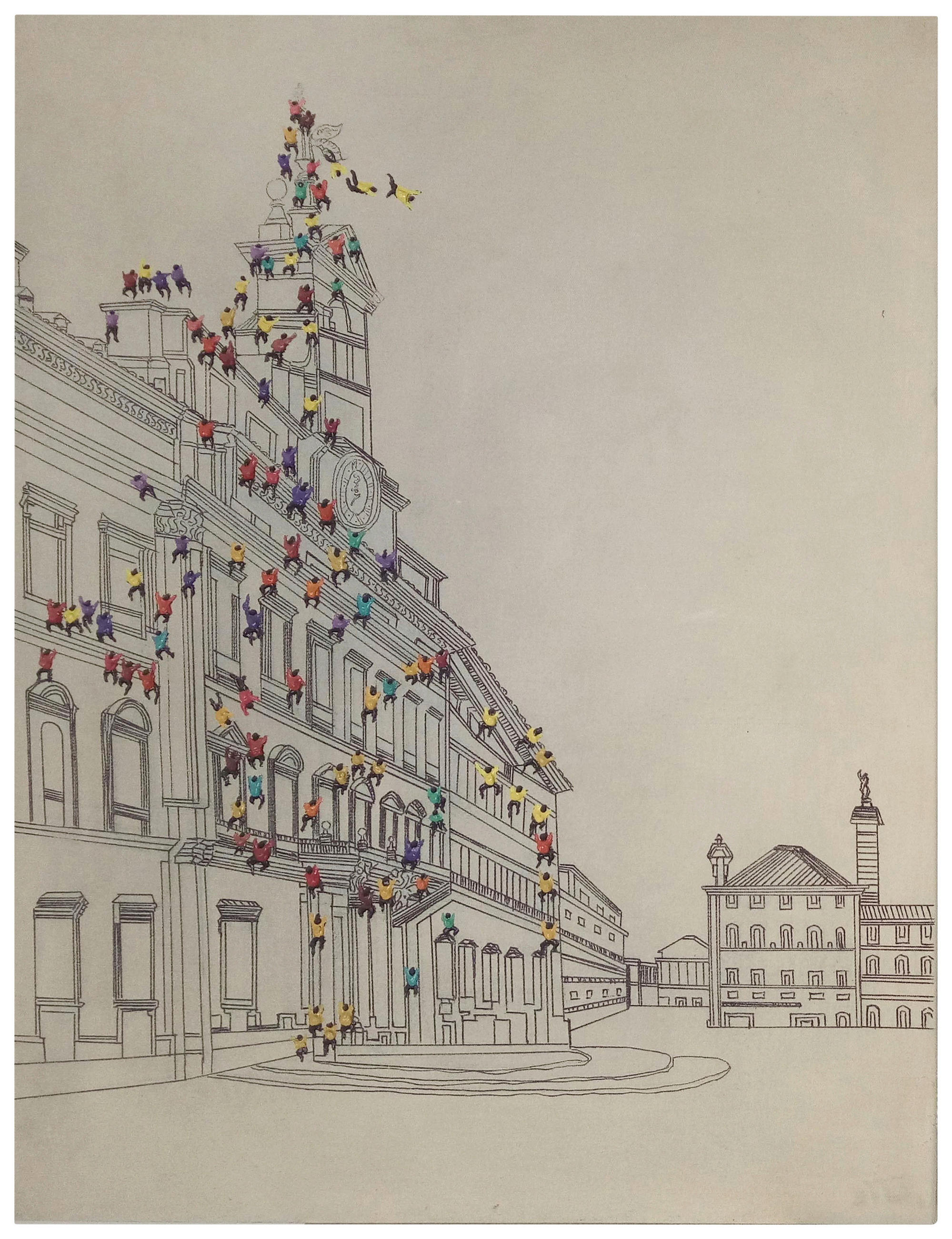 TAVLA 75/100/3,8 cm  - multicolor, Lifestyle, trä/plast (75/100/3,8cm) - Kayoom