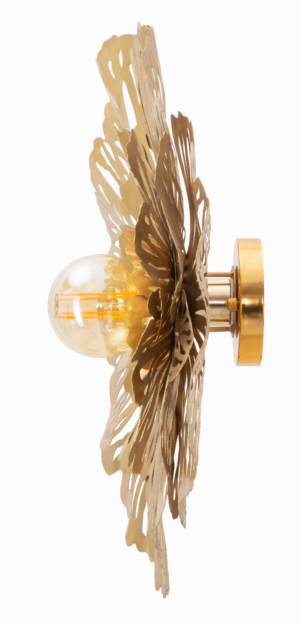 WANDLEUCHTE 56.5/12/42.5 cm  - Goldfarben, Trend, Metall (56.5/12/42.5cm) - Mauro Ferretti