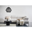 ECKSOFA Naturfarben Flachgewebe  - Chromfarben/Naturfarben, KONVENTIONELL, Textil/Metall (282/224cm) - Hom`in
