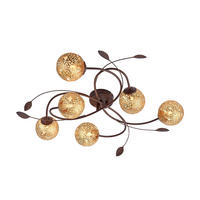 DECKENLEUCHTE    65/65/18 cm  - Rostfarben, LIFESTYLE, Metall (65/65/18cm)