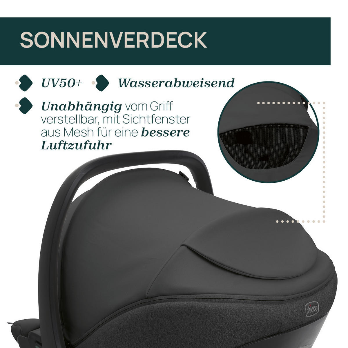 KINDERAUTOSITZ Black Satin   - Schwarz, Basics, Textil (63/36/57/37cm) - Chicco