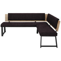 ECKBANK 220/200 cm  in Anthrazit  - Anthrazit/Schwarz, MODERN, Holzwerkstoff/Textil (220/200cm) - Venda