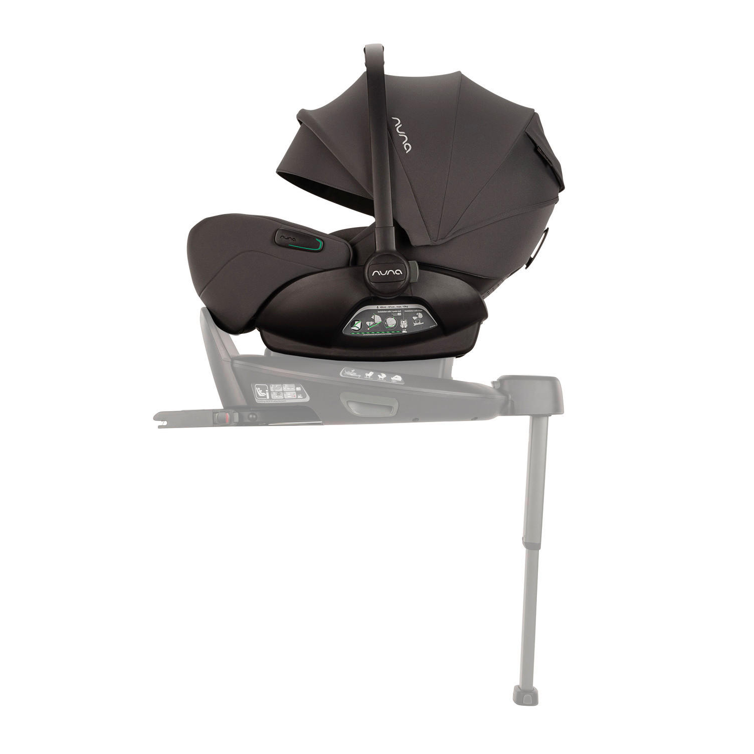 BABYSCHALE Arra flex   - Dunkelgrau, Basics, Kunststoff/Textil (77/43/59cm) - Nuna