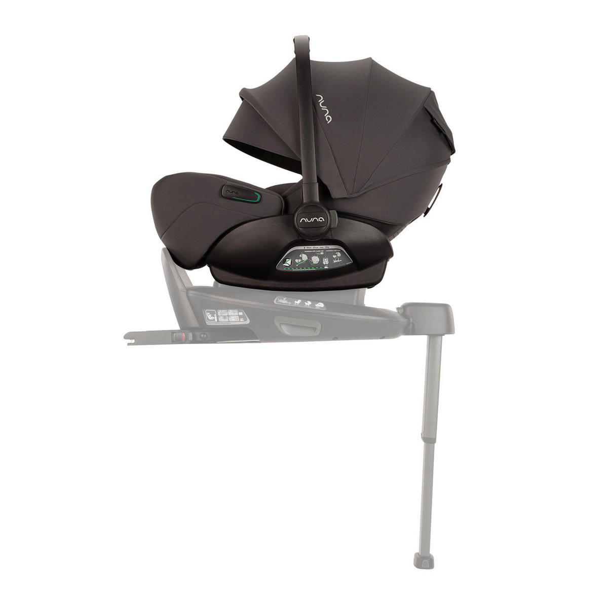 BABYSCHALE Arra flex  - Dunkelgrau, Basics, Kunststoff/Textil (77/43/59cm) - Nuna