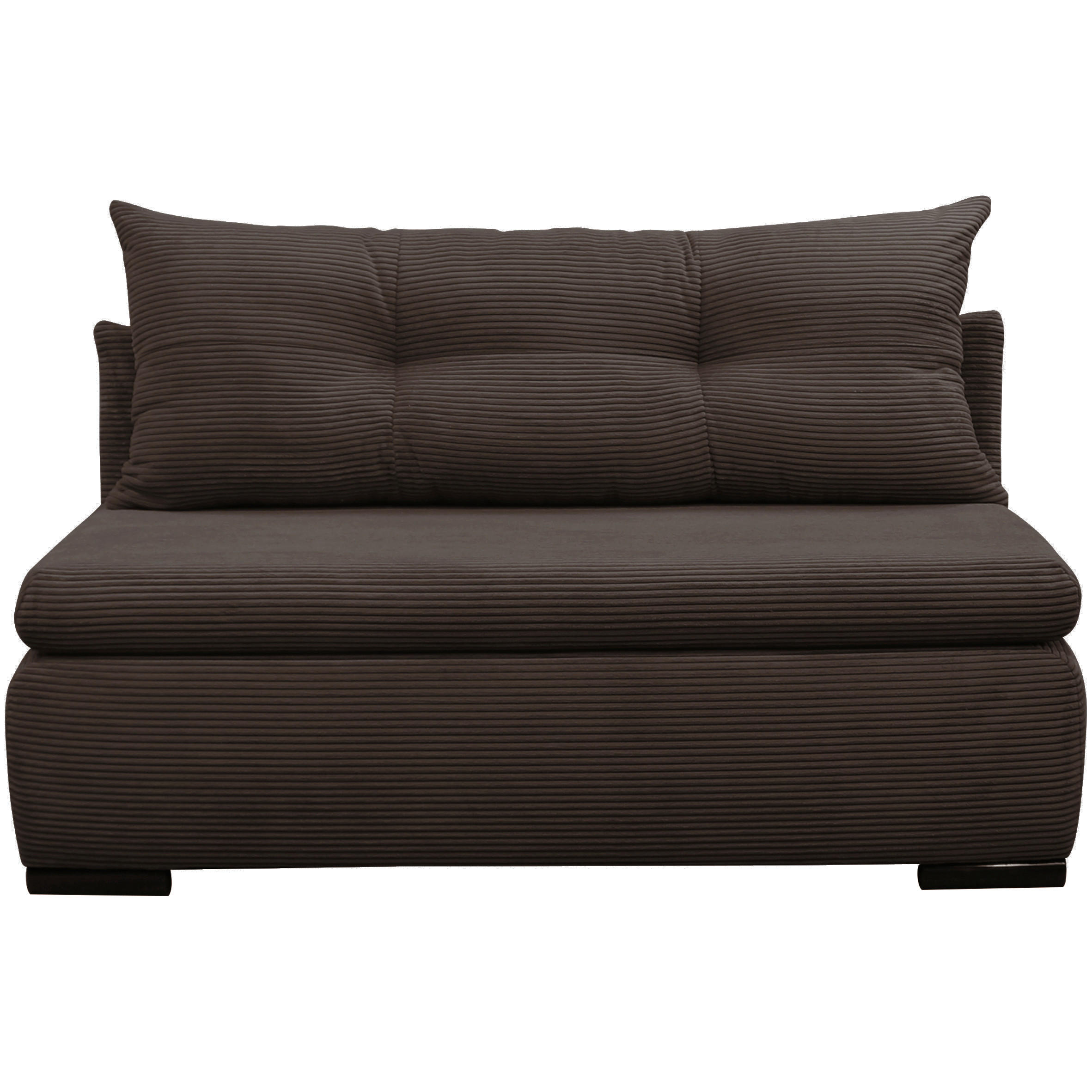 SCHLAFSOFA Cord Braun  - Schwarz/Braun, Design, Kunststoff/Textil (154/93/85cm) - MID.YOU