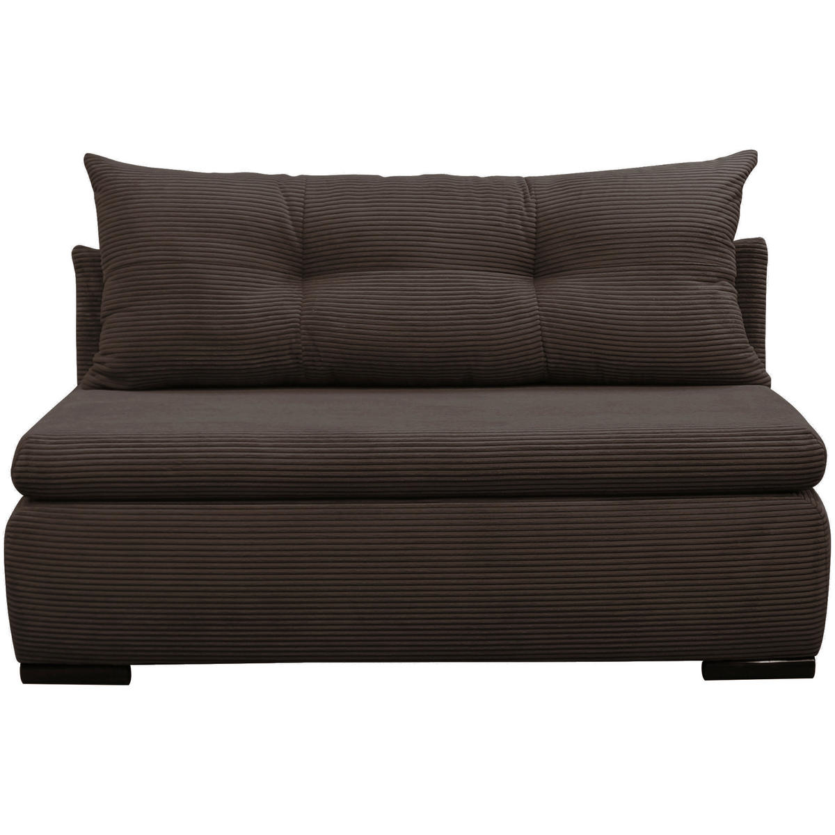 SCHLAFSOFA Cord Braun  - Schwarz/Braun, Design, Kunststoff/Textil (154/93/85cm) - MID.YOU