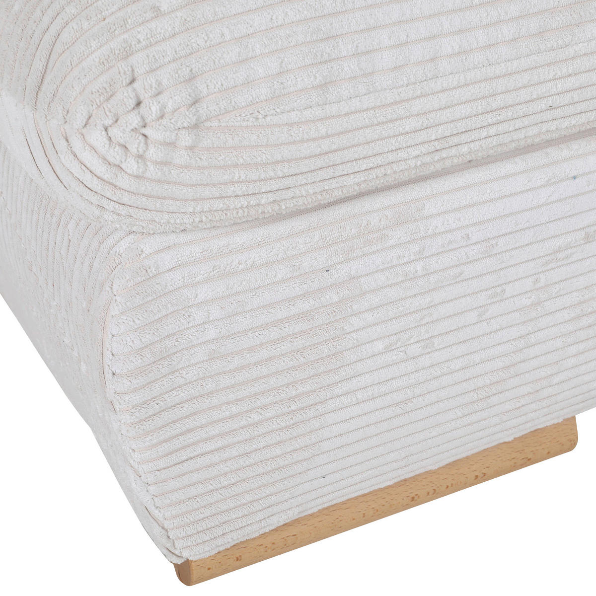 SCHLAFSOFA Cord Beige  - Beige/Naturfarben, KONVENTIONELL, Holz/Textil (200/75/92cm) - home24