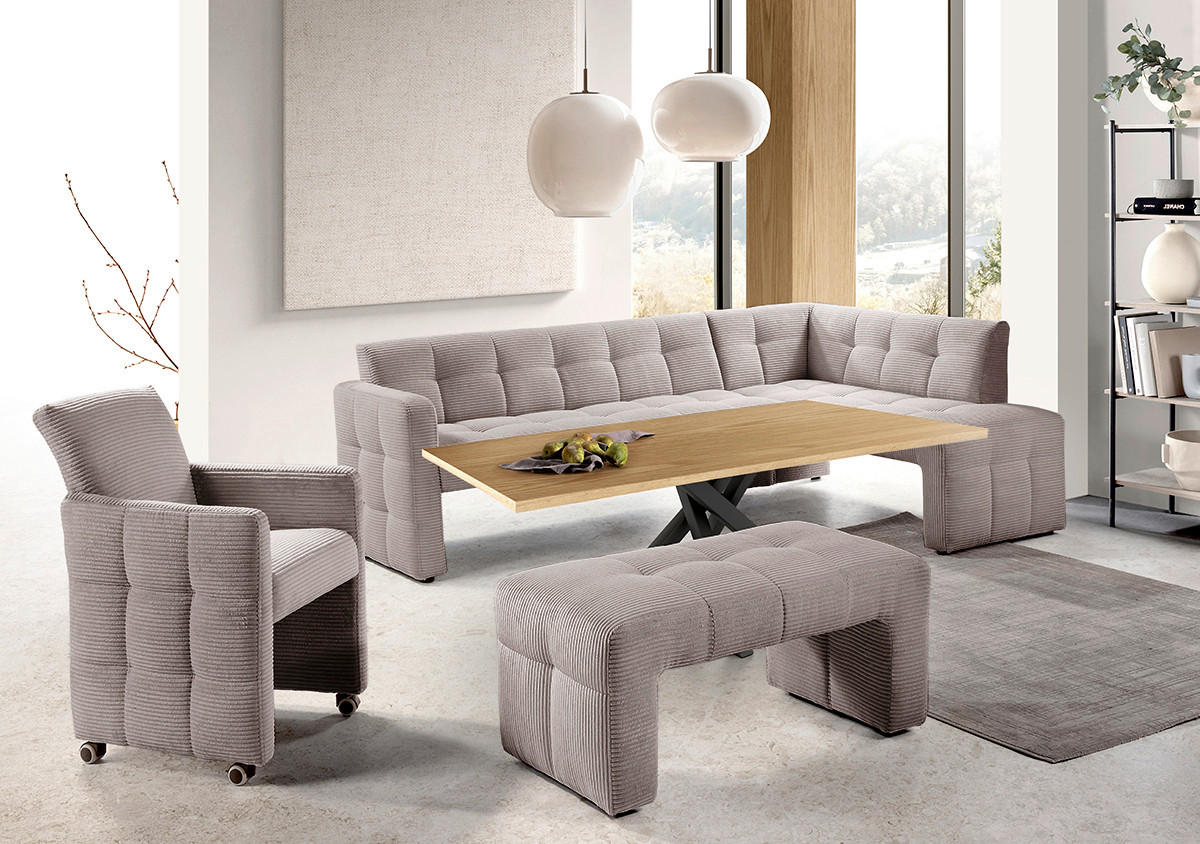 ECKBANK 245/157 cm  in Cappuccino  - Schwarz/Cappuccino, MODERN, Holz/Holzwerkstoff (245/157cm) - Livetastic