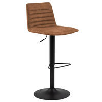 BARHOCKER in Textil Braun  - Schwarz/Braun, Trend, Textil/Metall (50/110,5/46cm) - MID.YOU