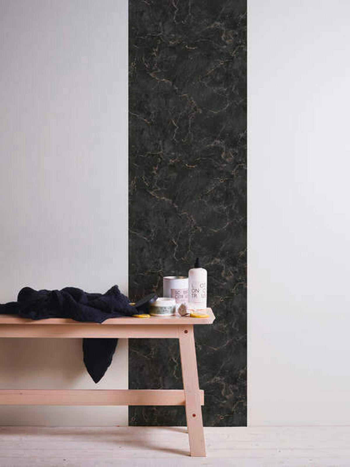 FOTOTAPETE  - Goldfarben/Schwarz, Design (52/250cm)