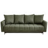 SCHLAFSOFA in Textil Grün  - Schwarz/Grün, Design, Textil (235/70/108cm) - MID.YOU