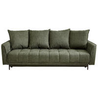SCHLAFSOFA in Textil Grün  - Schwarz/Grün, Design, Textil (235/70/108cm) - MID.YOU