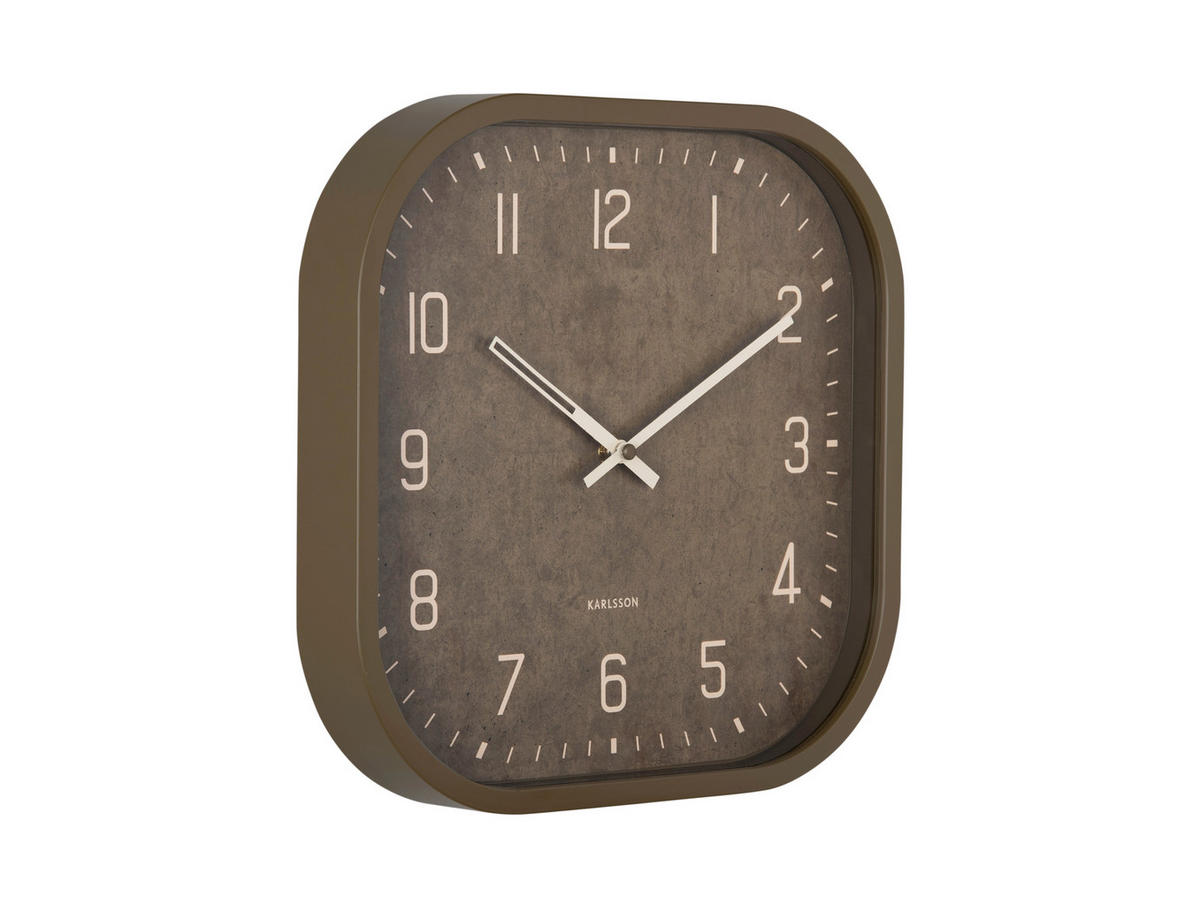 WANDUHR Elemental Grün 30/30/4 cm  - Grün, Basics, Kunststoff (30/30/4cm) - Karlsson