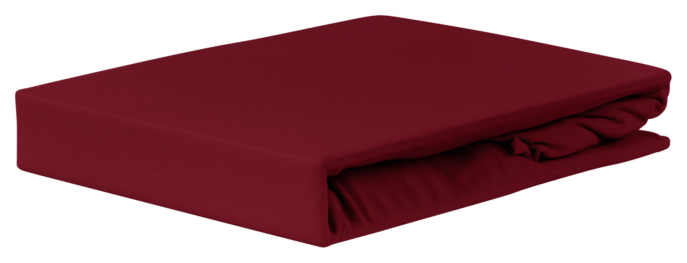 Spannleintuch Jardena Bordeaux 100x200 Cm Baumwolle