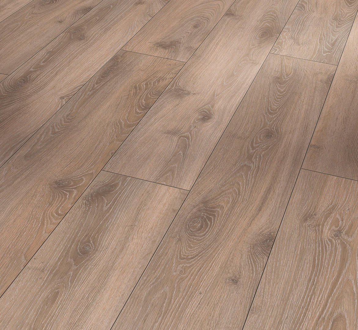 LAMINATBODEN Laminat Classic 1052  per  m² - Eichefarben, Basics, Holzwerkstoff (128.5/19.4/0.8cm) - Parador