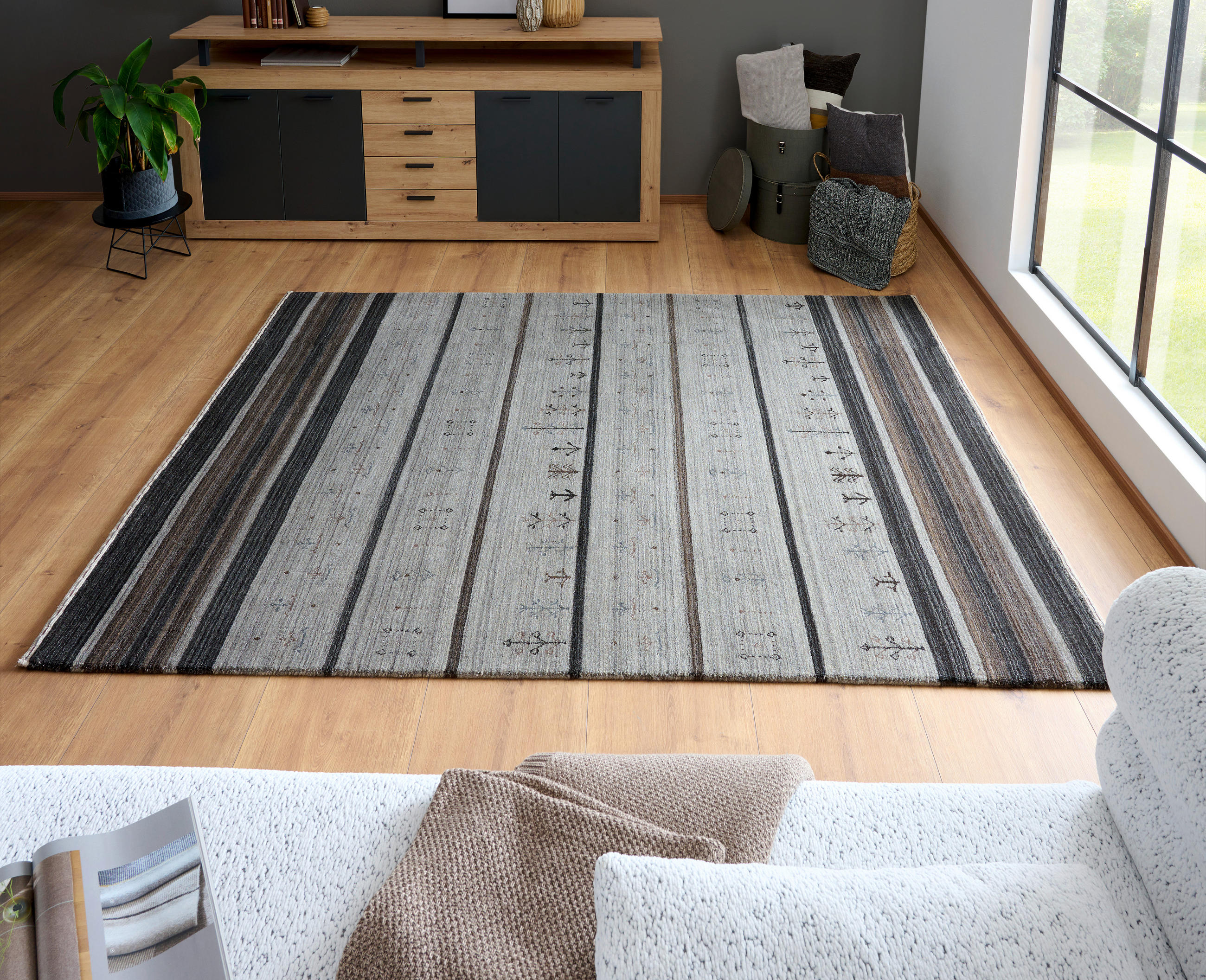 ORIENTTEPPICH 160/230 cm Savannah Royale Braun, Grau  - Braun/Grau, LIFESTYLE, Textil (160/230cm) - Cazaris