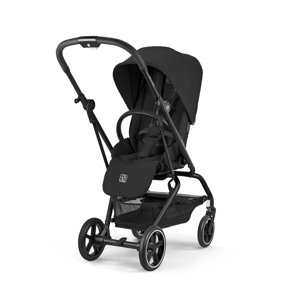 BUGGY EEZY S TWIST+ 2 BLK Magic Black | black  - Schwarz, Basics, Kunststoff/Textil (80,5/45/105cm) - cybex GOLD