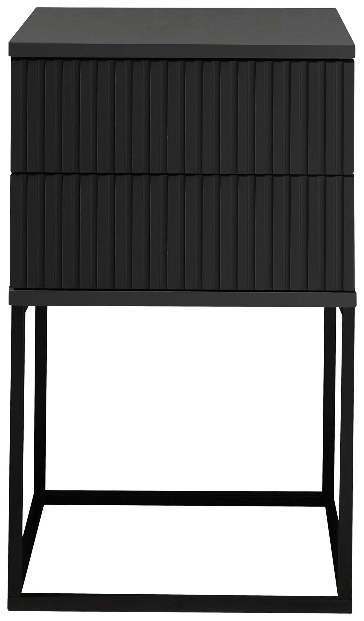 NACHTSCHRANK 40/65/38,5 cm  - Graphitfarben/Schwarz, MODERN, Holzwerkstoff/Metall (40/65/38,5cm) - Livetastic