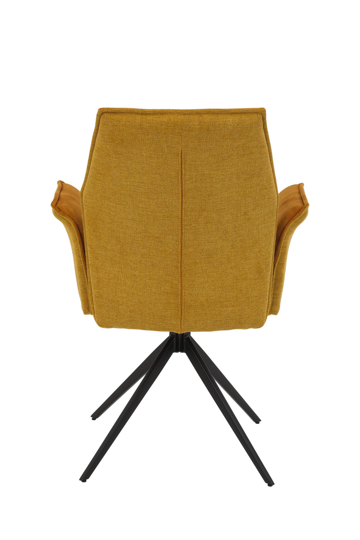ARMLEHNSTUHL 1 Stück  in Stahl Webstoff, Mikrofaser  - Goldfarben/Schwarz, MODERN, Textil/Metall (65/92/64cm) - MID.YOU