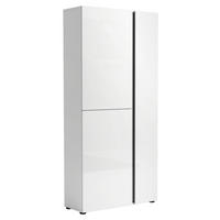 ORMAR GARDEROBNI  bijela  - bijela/crna, Design, drvni materijal/plastika (91/196/34cm) - Xora