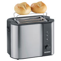 TOASTER  - Edelstahlfarben/Schwarz, Trend, Kunststoff (26,5/19,5/18cm) - Severin