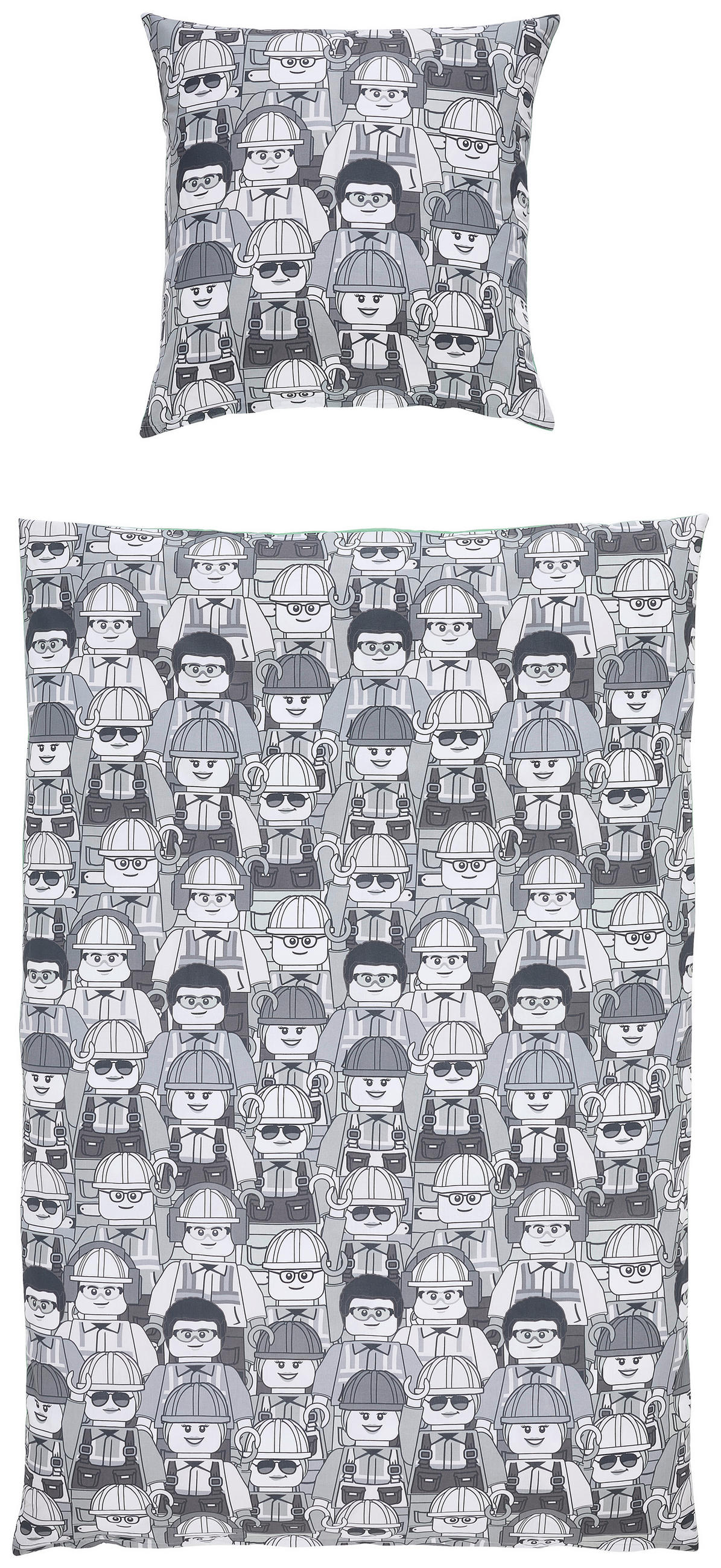 JUGENDBETTWÄSCHE Lego Brick By Brick Fotogewebe 135/200 cm  - Multicolor, Design, Textil (135/200cm) - Lego