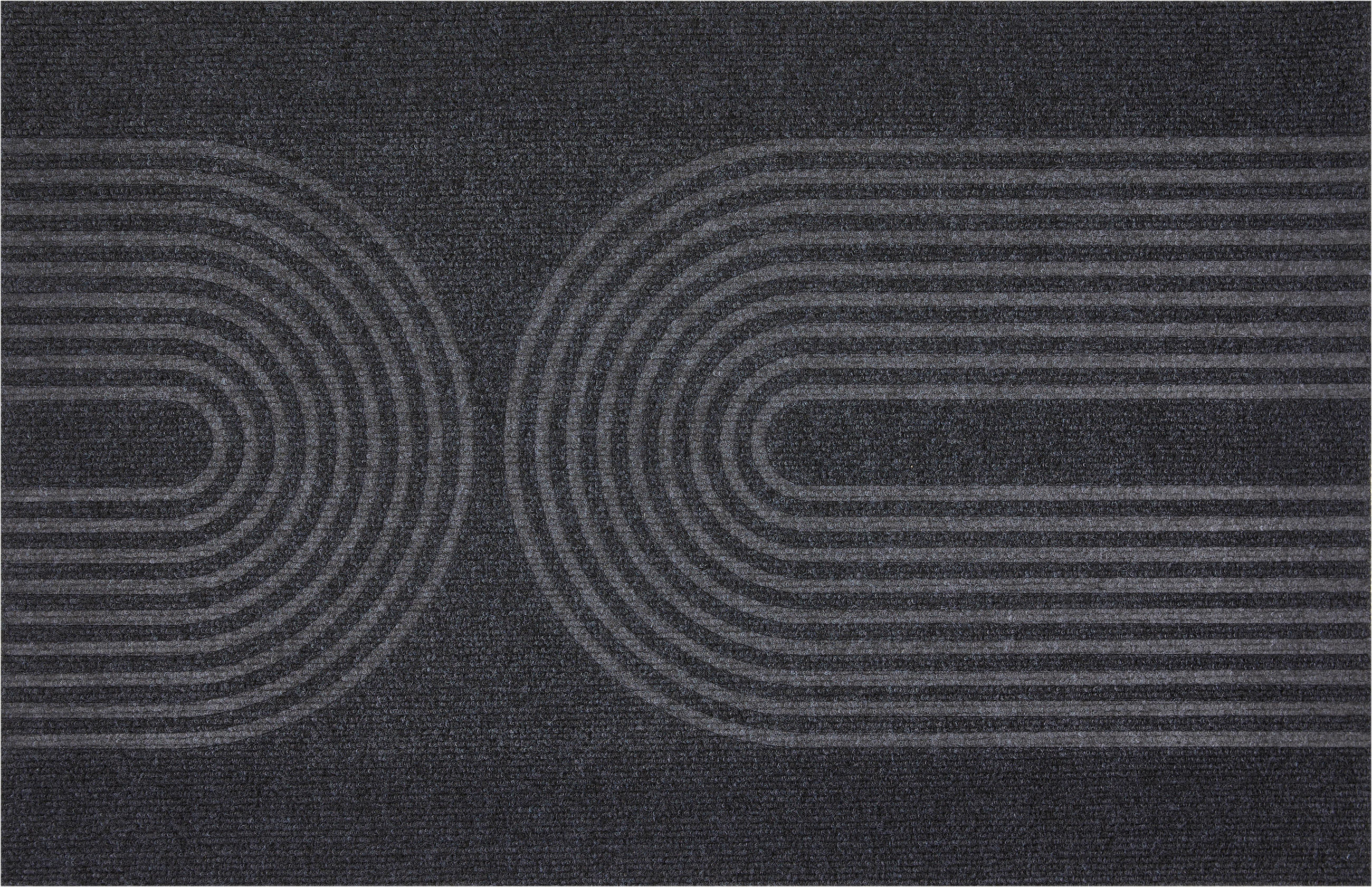 FUSSMATTE 58/90 cm Zen  - Dunkelgrau/Schwarz, Design, Kunststoff/Textil (58/90cm) - Esposa