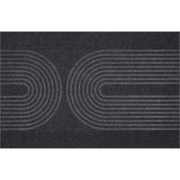 FUSSMATTE 58/90 cm Zen  - Dunkelgrau/Schwarz, Design, Kunststoff/Textil (58/90cm) - Esposa