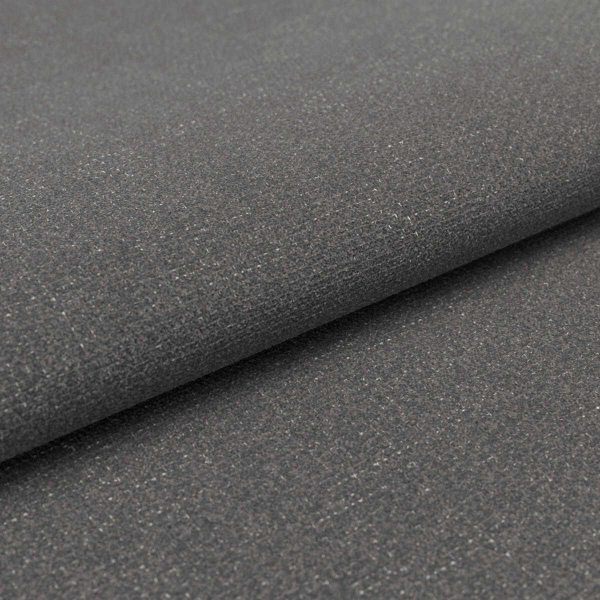 RÉCAMIERE Anthrazit Chenille Zierkissen, Rücken echt  - Anthrazit/Schwarz, KONVENTIONELL, Textil/Metall (224/70/97cm) - Hom`in