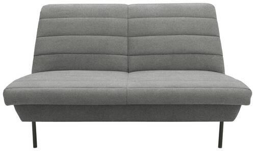 2-SITZER-SOFA Graubraun  - Graubraun/Schwarz, Design, Textil/Metall (145/92/103cm) - LOOKS by W.Joop