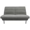 2-SITZER-SOFA in Graubraun  - Graubraun/Schwarz, Design, Textil/Metall (145/92/103cm) - LOOKS by W.Joop