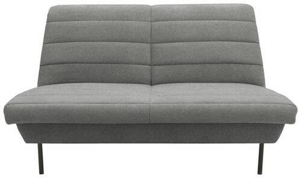 2-SITZER-SOFA Graubraun  - Graubraun/Schwarz, Design, Textil/Metall (145/92/103cm) - LOOKS by W.Joop