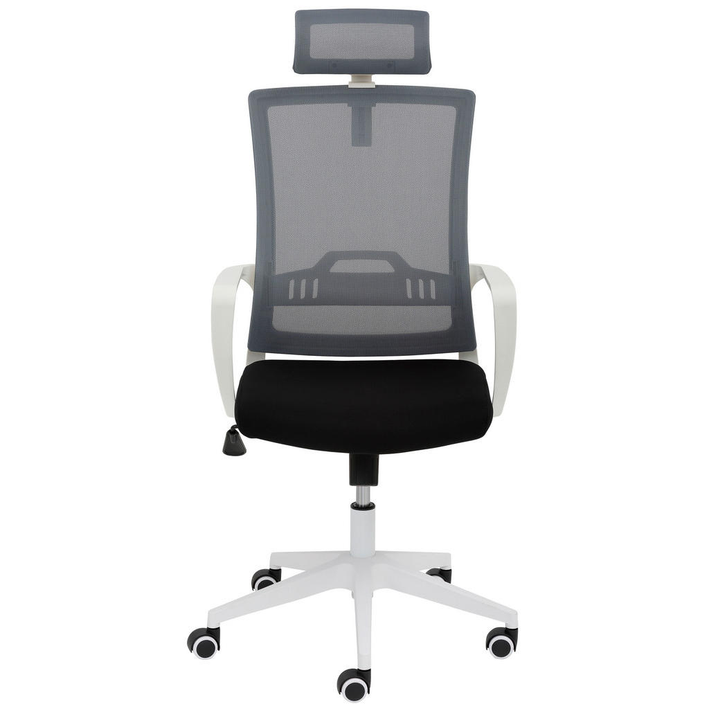 Thumbnail - home24 Drehstuhl, Grau, Schwarz, Weiß, Textil, Uni, Drehkreuz, 61.5x99-109x64 cm, Wippfunktion, Sitzfläche 360° drehbar,...