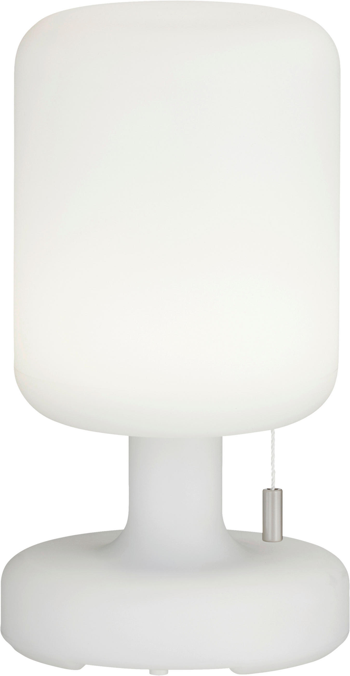 AKKU-TISCHLEUCHTE Termoli 13/23 cm   - Weiß, KONVENTIONELL, Kunststoff (13/23cm)