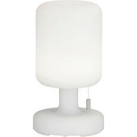 AKKU-TISCHLEUCHTE Termoli 13/23 cm   - Weiß, KONVENTIONELL, Kunststoff (13/23cm)