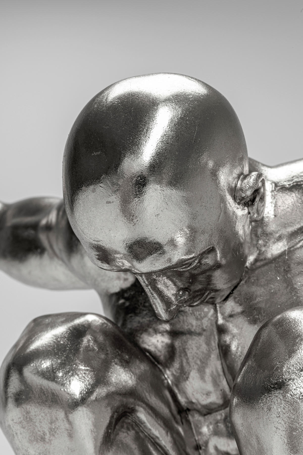 SKULPTUR - Silberfarben/Schwarz, Design, Kunststoff (100/64/31cm) - Kare-Design