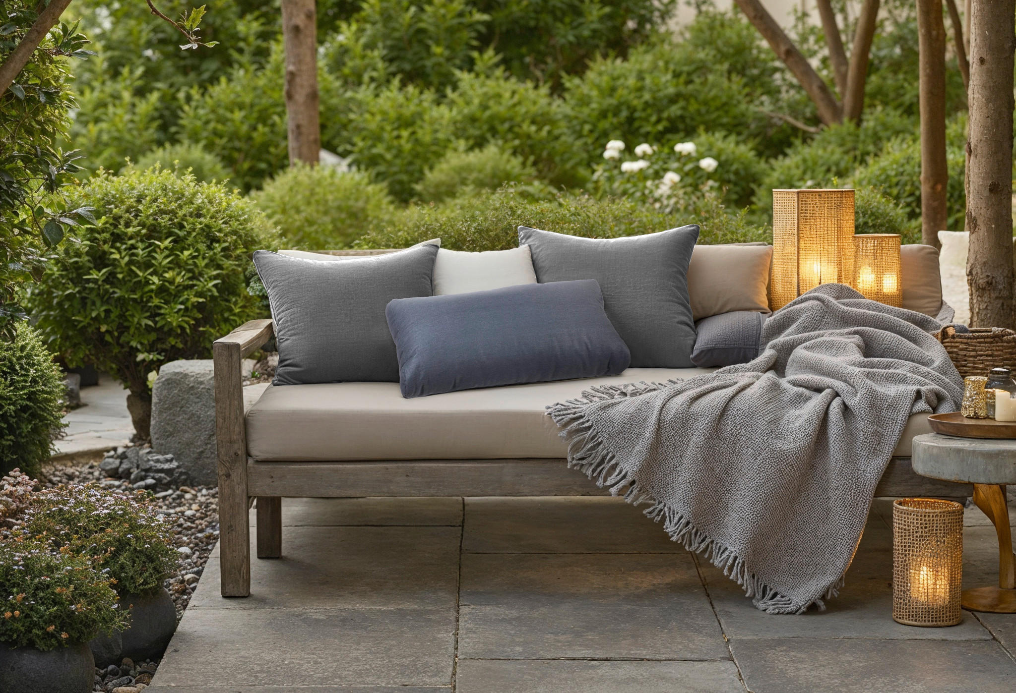 LOUNGEKISSEN 80/40/20 cm   - Anthrazit, Basics, Textil (80/40/20cm) - Gardenson