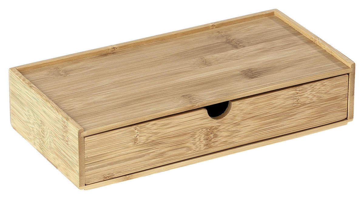 ORGANIZÉR hnědá - hnědá, Basics, dřevo (28/6/14cm)