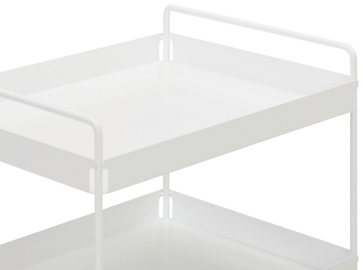 SERVIERWAGEN Weiß  - Weiß, Design, Metall (47cm) - MID.YOU