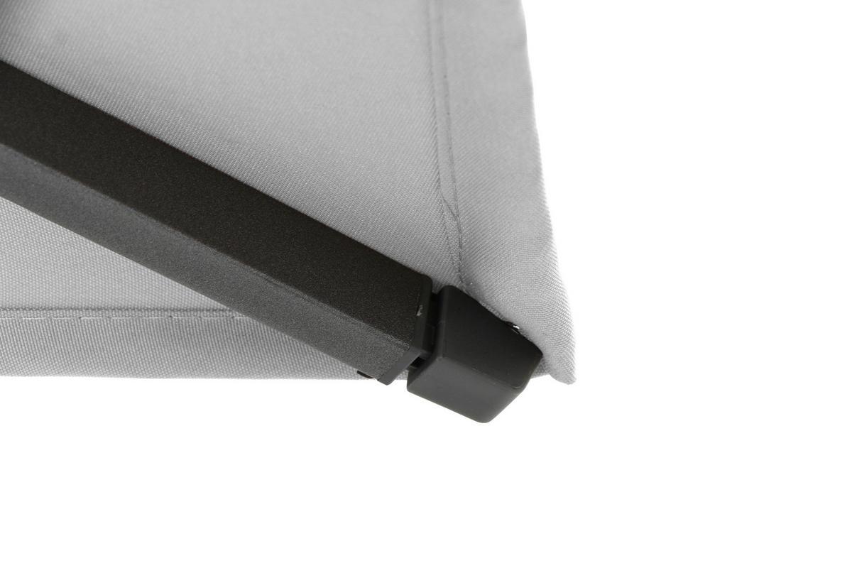 SONNENSCHIRM 350 cm  - Anthrazit/Grau, KONVENTIONELL, Textil/Metall (350/350cm) - Siena Garden