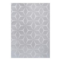 FLACHWEBETEPPICH  Wohnzimmer 120/160 cm Calma Silberfarben rechteckig  - Silberfarben, Basics, Textil (120/160cm) - Kayoom