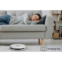 STAUBSAUGERROBOTER T-Bot Lite 9505,7010  - Weiß, Design, Kunststoff (30/30/7.4cm) - Trisa Electronics