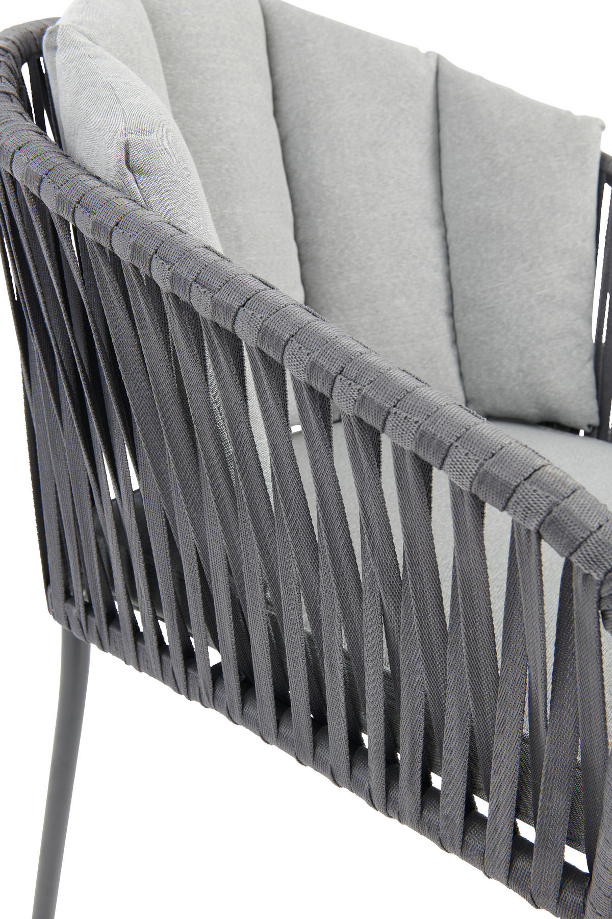 FOTOLIU PENTRU GRĂDINĂ in metal, plastic, textil gri  - negru/gri, Modern, plastic/metal (59/77,5/61cm) - Ambia Garden
