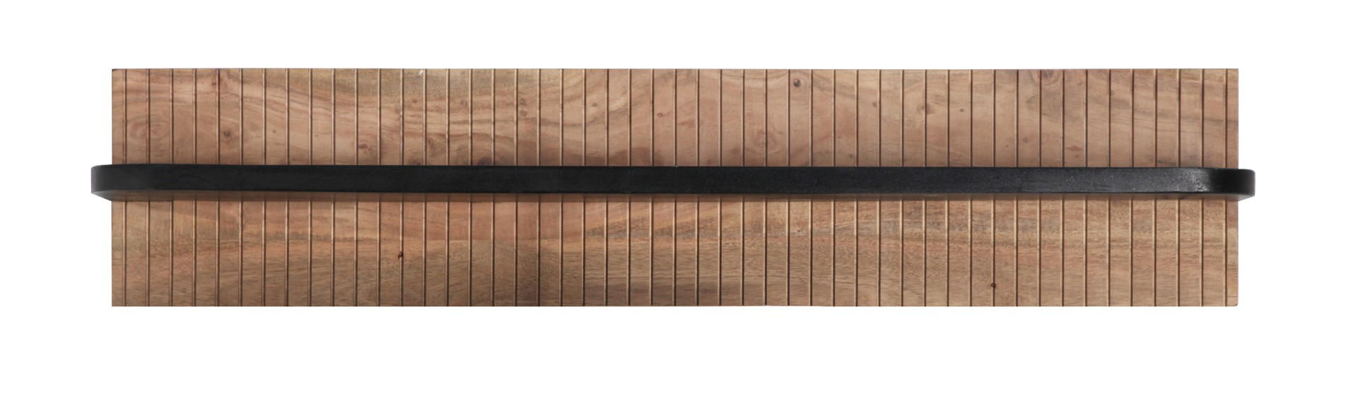 WANDREGAL Akazie massiv Grau  - Grau, KONVENTIONELL, Holz (118/25/20cm) - Livetastic