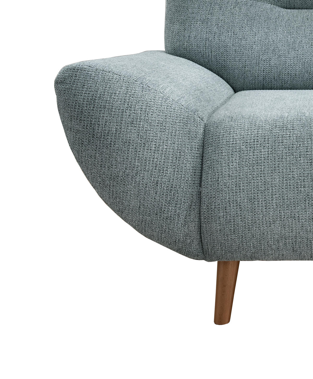 SESSEL in Chenille Blau  - Wildeiche/Blau, Modern, Holz/Textil (111/81/90cm) - MID.YOU